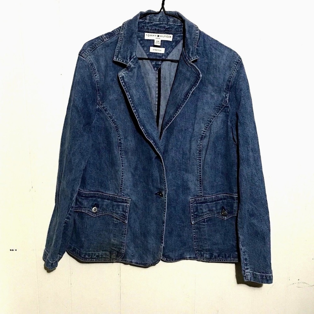 Tommy Hilfiger Women's Jean Jacket Size 14W Denim